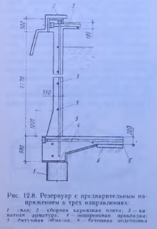 Реферат: Сборный железобетонный цилиндрический и прямоугольный резервуары для воды со сборным балочным пе